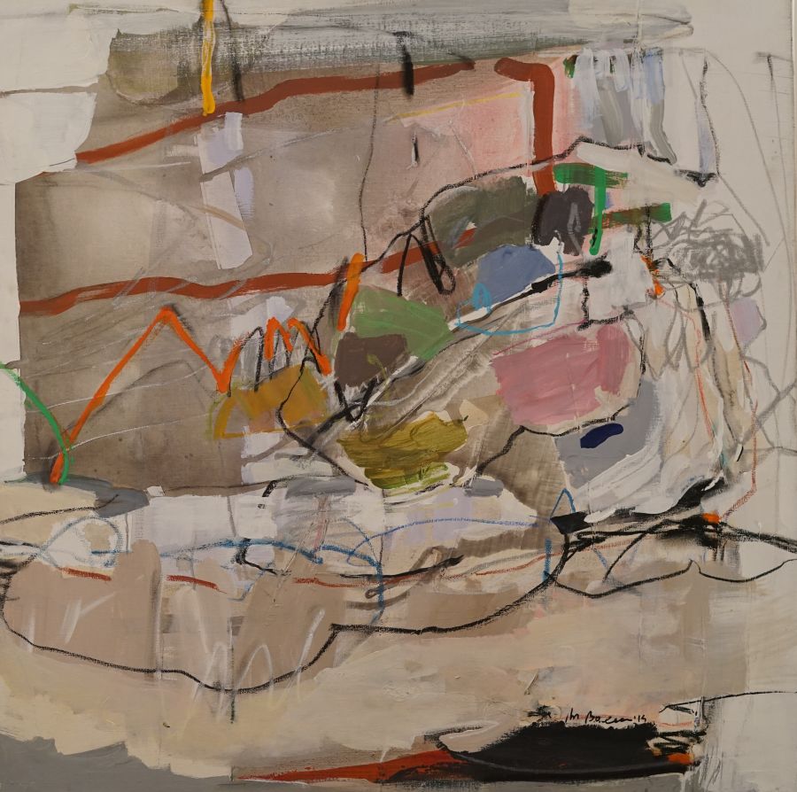 Balea Maria, Rumänien, Couple,	Mischtechnik,	100 x 100 cm.
