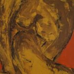 Rodriguez  Consuelo, Italien, La pensatrice, Acryl auf Leinwand, 150 x 76 cm.
