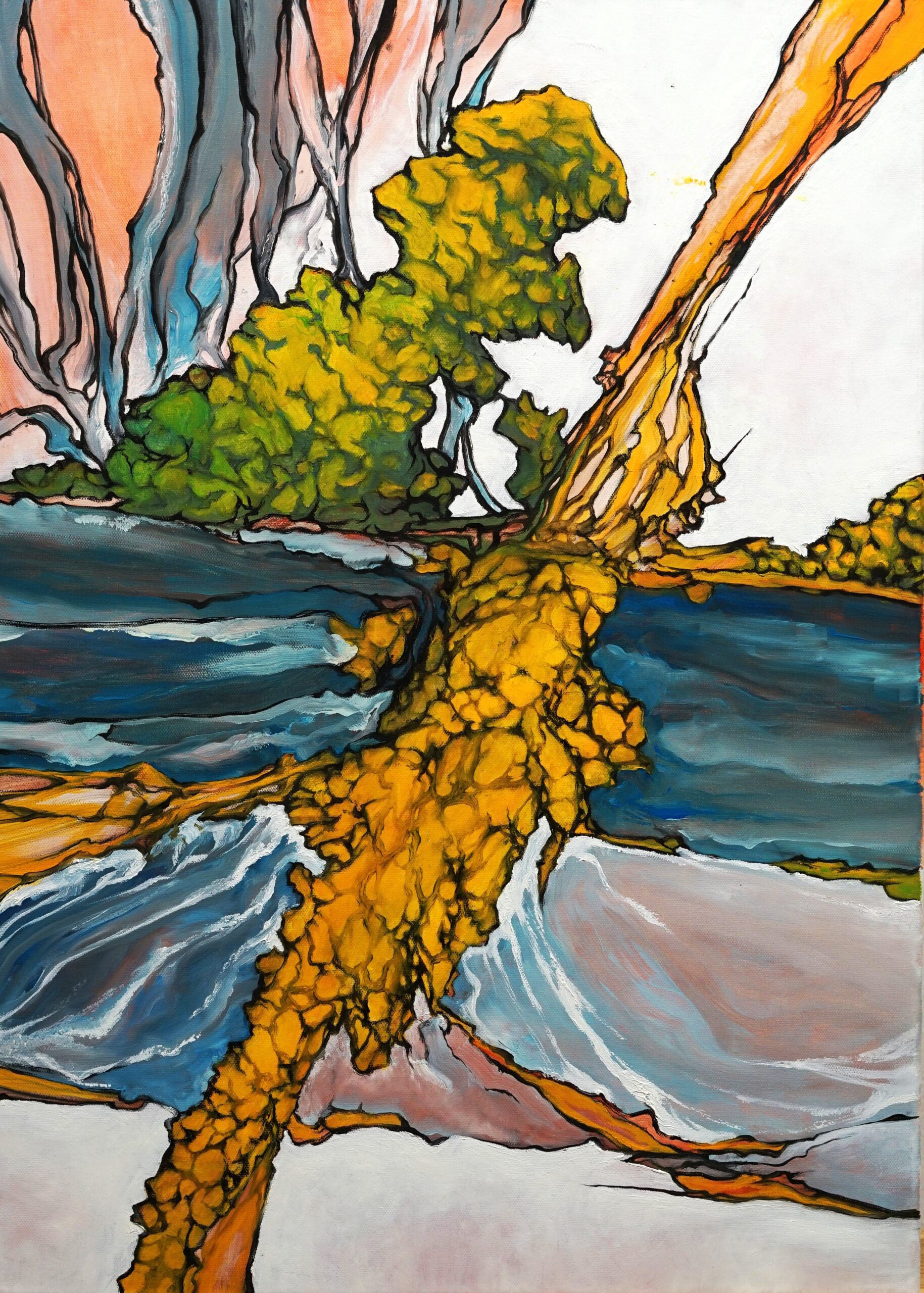 Das Bild zeigt das Kunstwerk "Reflection of Danube" des griechischen Künstlers Stamatis Kanellopoulos