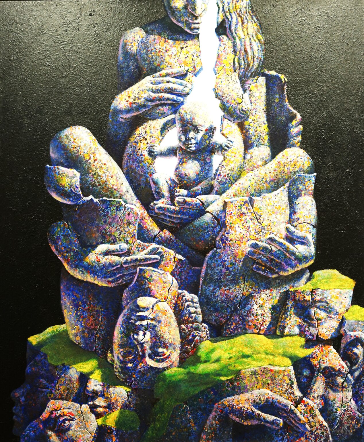 Das Kunstwerk trägt den Titel "Neues Jahrhundert"