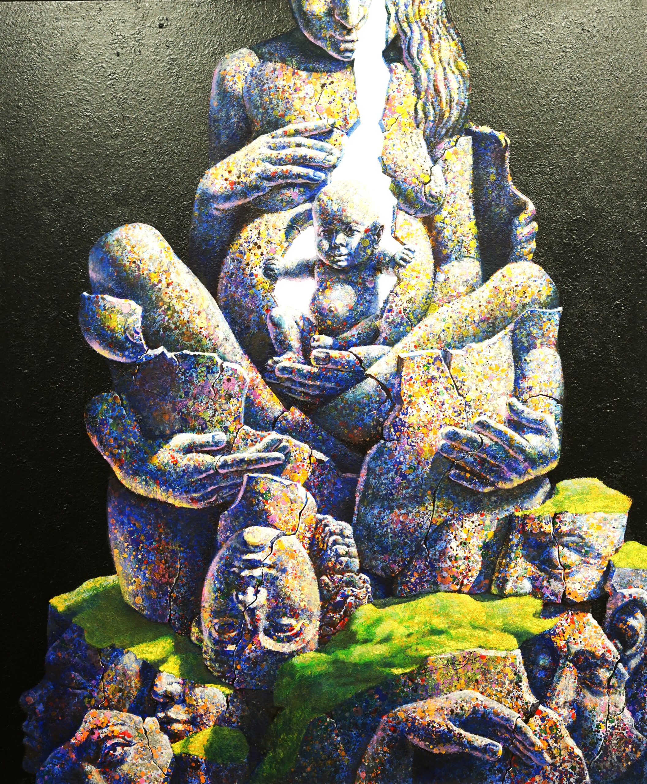 Das Kunstwerk trägt den Titel "Neues Jahrhundert"