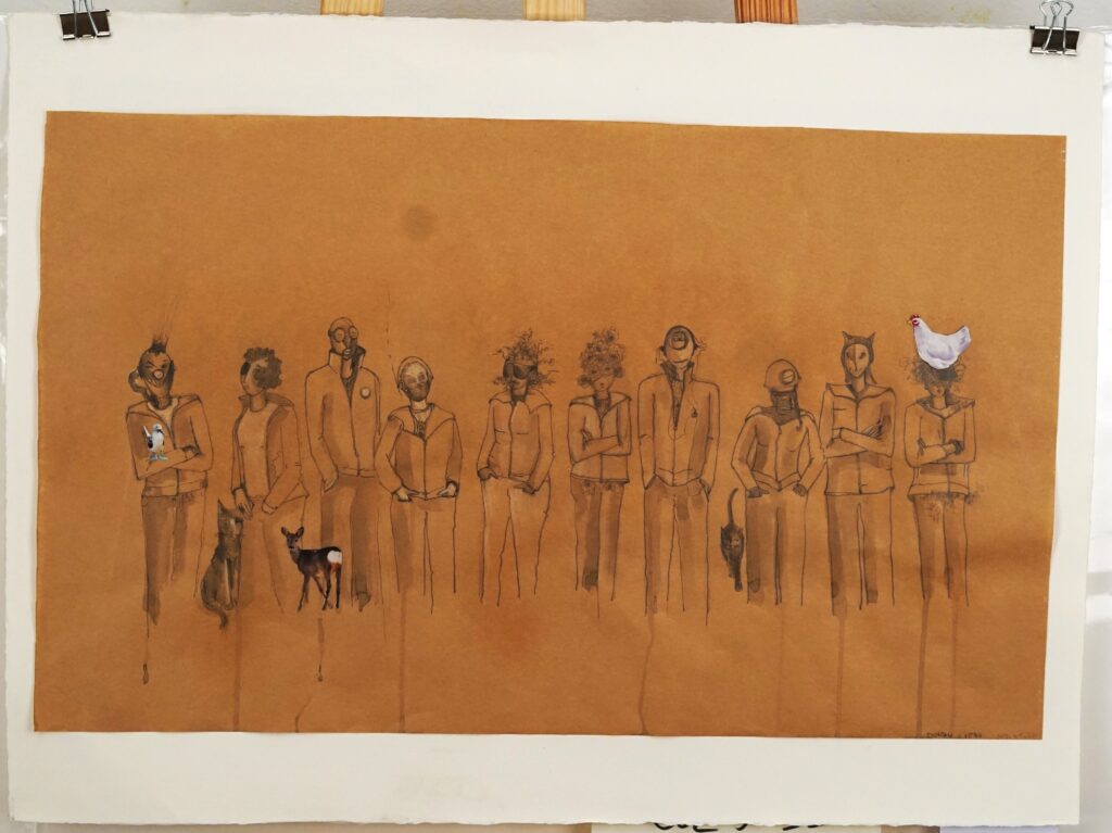 Das Bild trägt den Titel "Donau Reha"