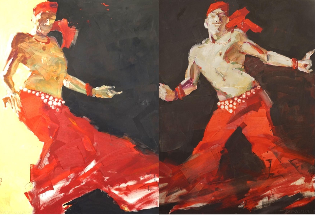 Das Bild zeigt das Diptychon "Dance"