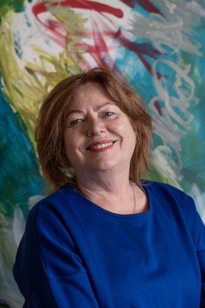 Portraitbild der isländischen Künstlerin Johanna V. Thorhallsdottir