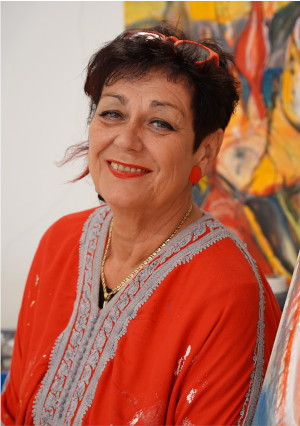 Portraitbild der österreichischen Künstlerin Mosote