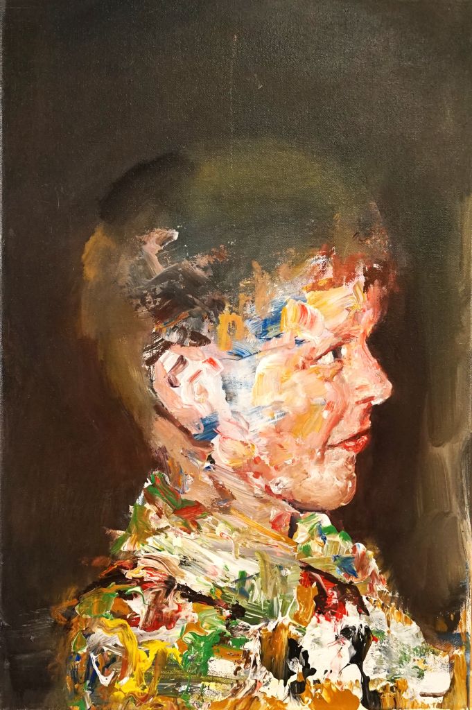 Kunstwerk mit dem Titel Portrait Boy on Uniform