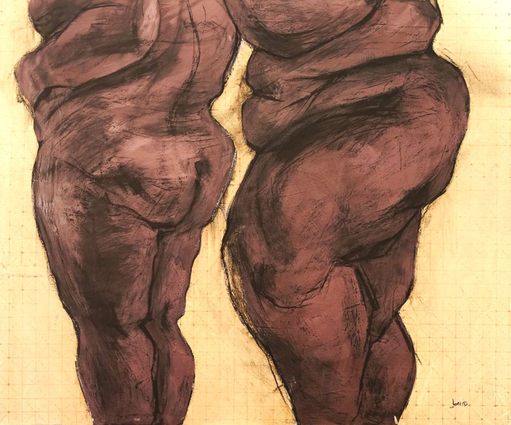 Kunstwerk mit dem Titel Ladies in swimming suits