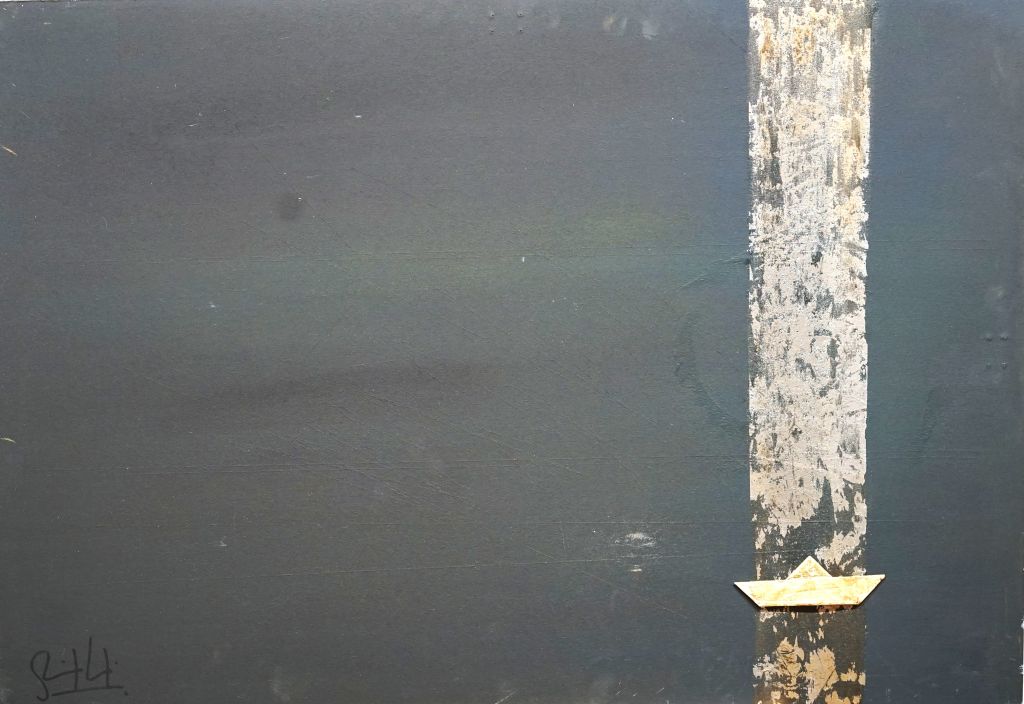 Kunstwerk mit dem Titel Golden boat