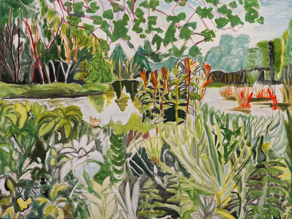 Kunstwerkmit dem Titel Wasserpflanzen