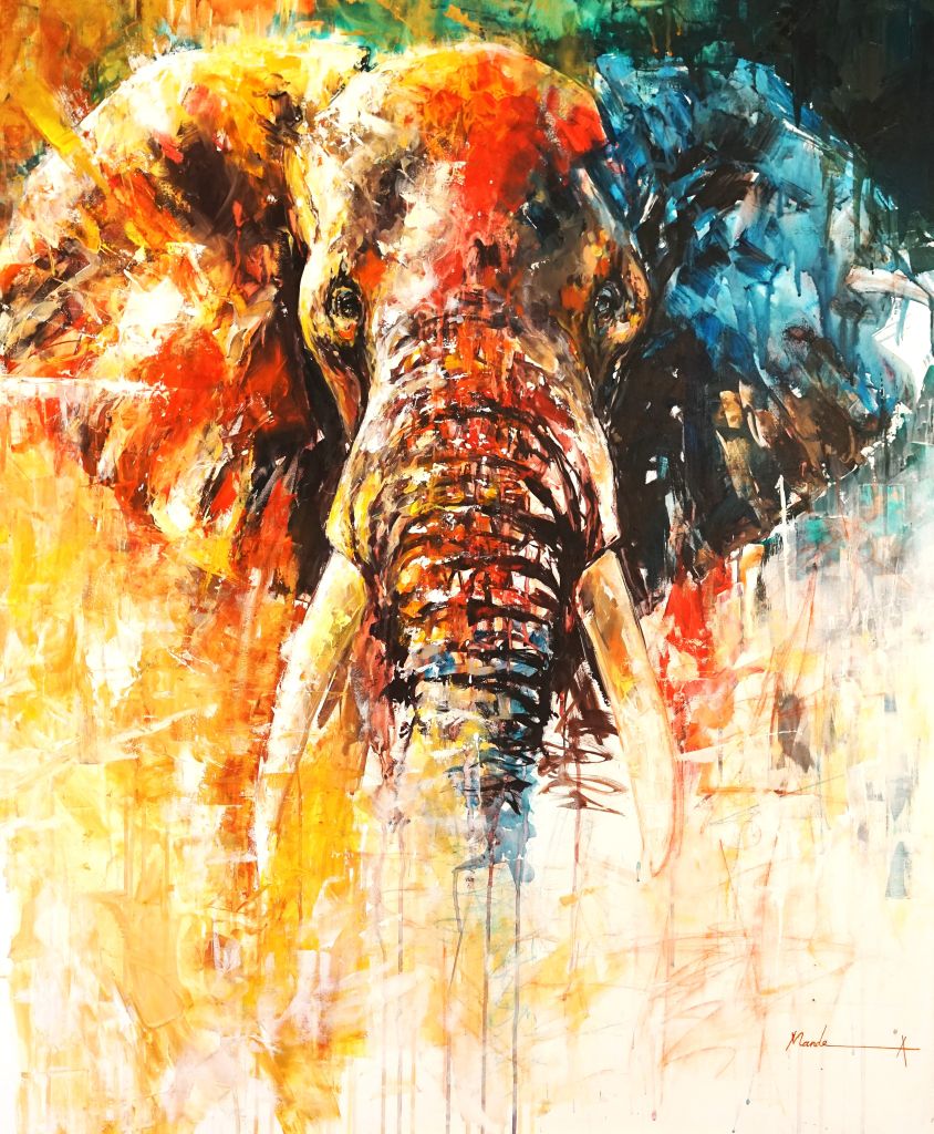 Kunstwerk mit dem Titel Elefant