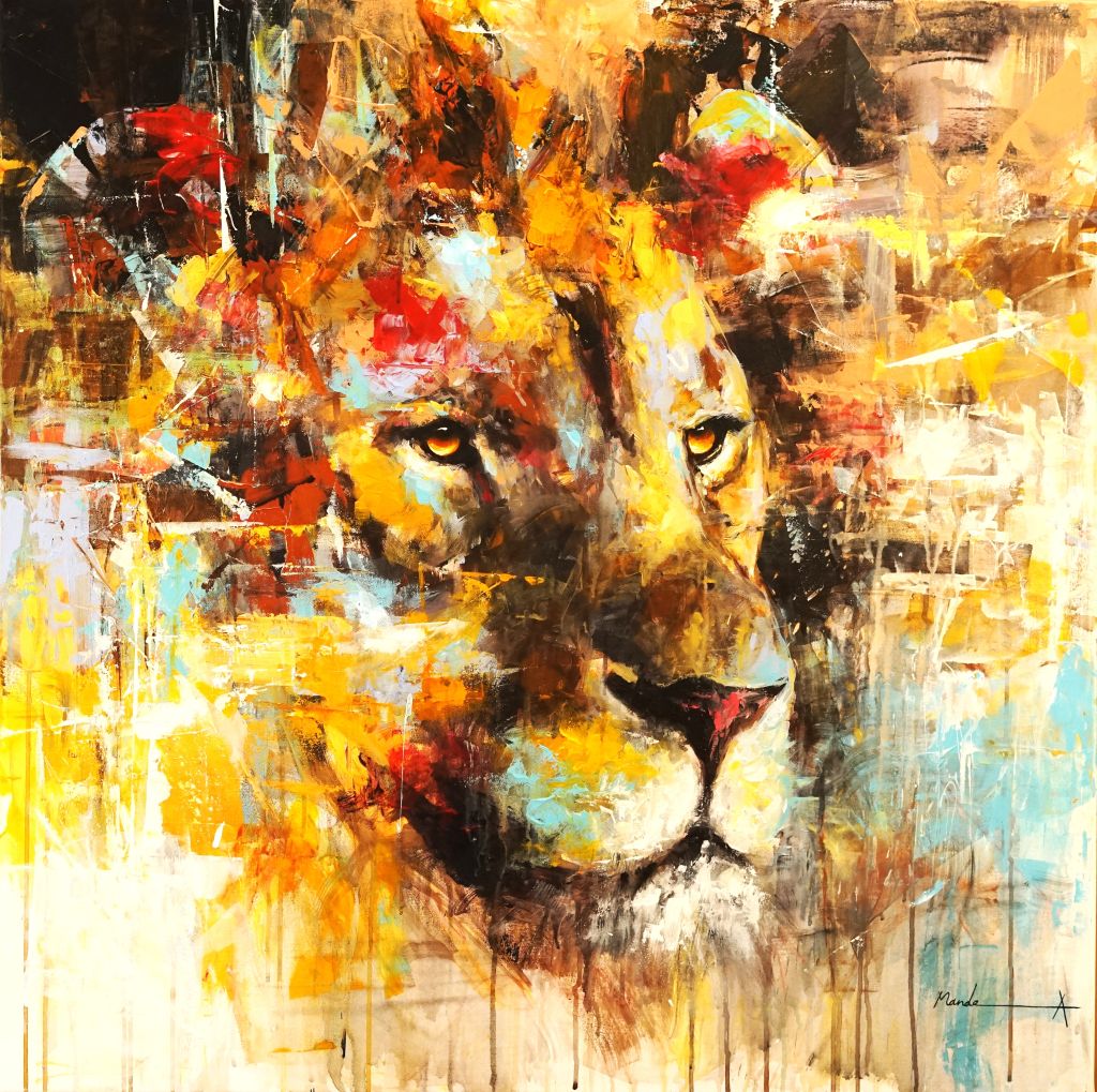 Kunstwerk mit dem Titel Löwe
