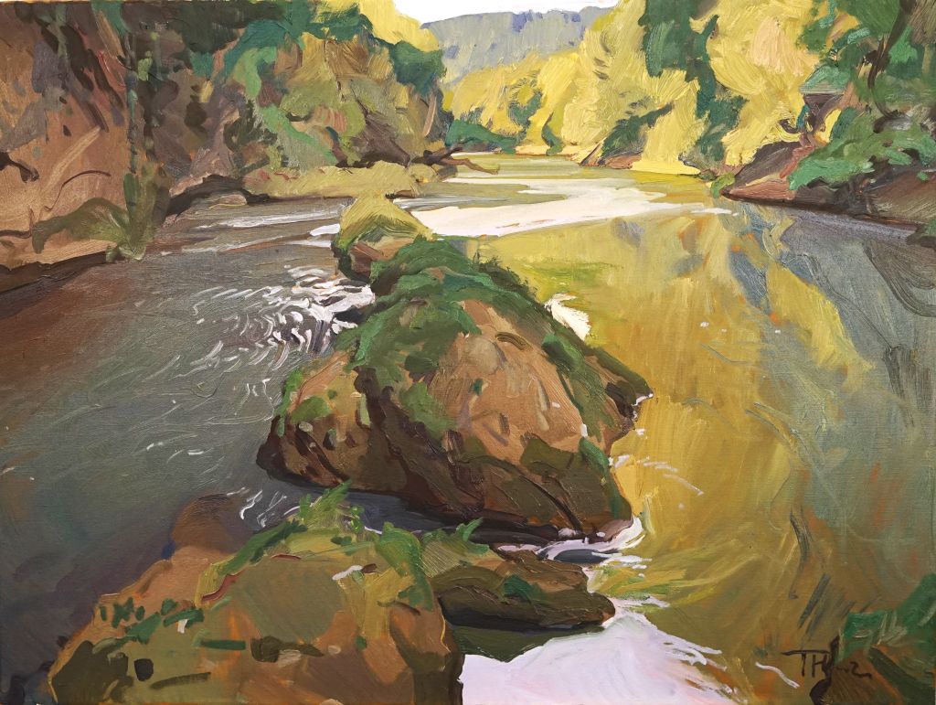 Kunstwerk mit dem Titel Water in Erlaufschlucht