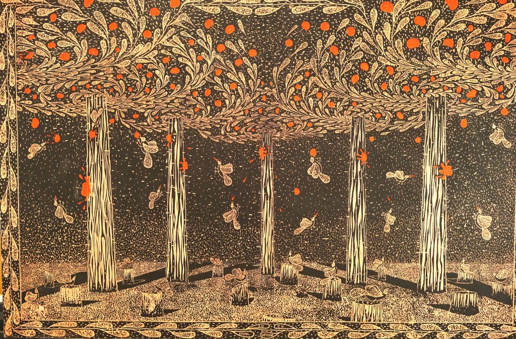 Kunstwerk mit dem Titel Vögel