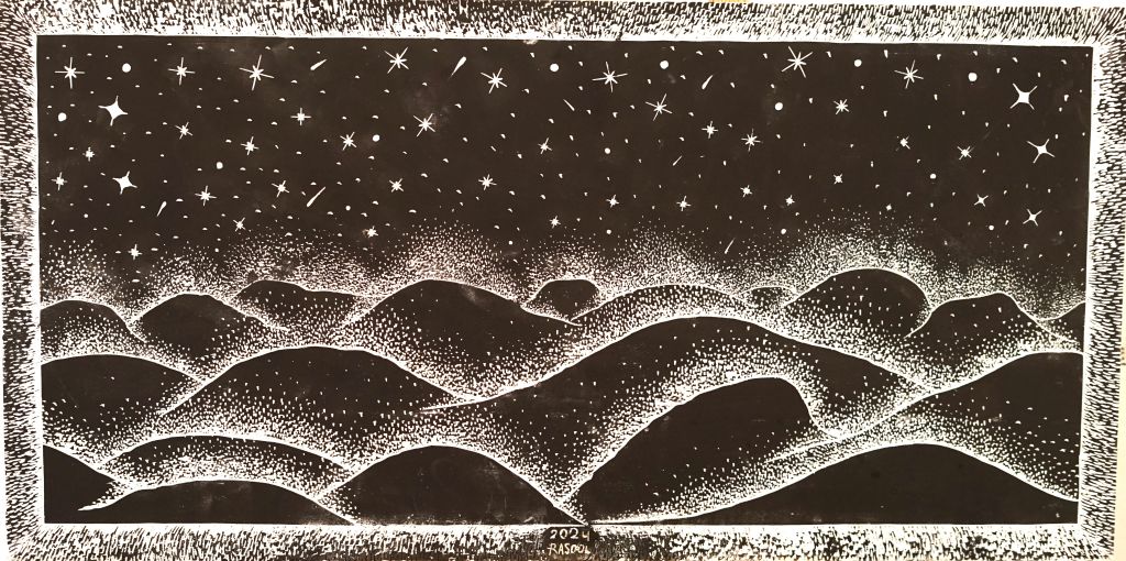 Kunstwerk mit dem Titel Vollstern Nacht