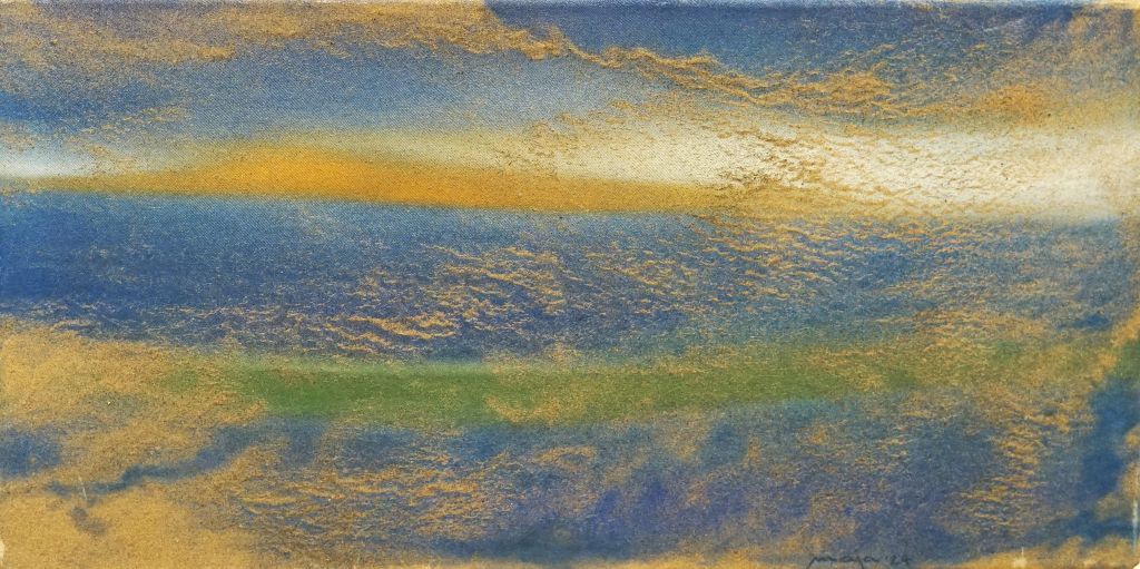 Kunstwerk mit dem Titel Wellenspuren I